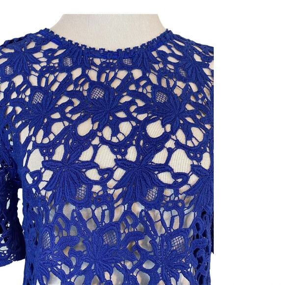 Velvet by Graham & Spencer NWT Small Top Women "Kaylee" Crochet Overlet (5) - Picture 7 of 8